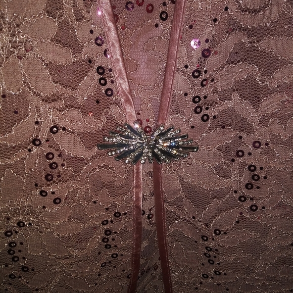 Cindy Lavender/Mauve 2pc sequined dress - Picture 5 of 7